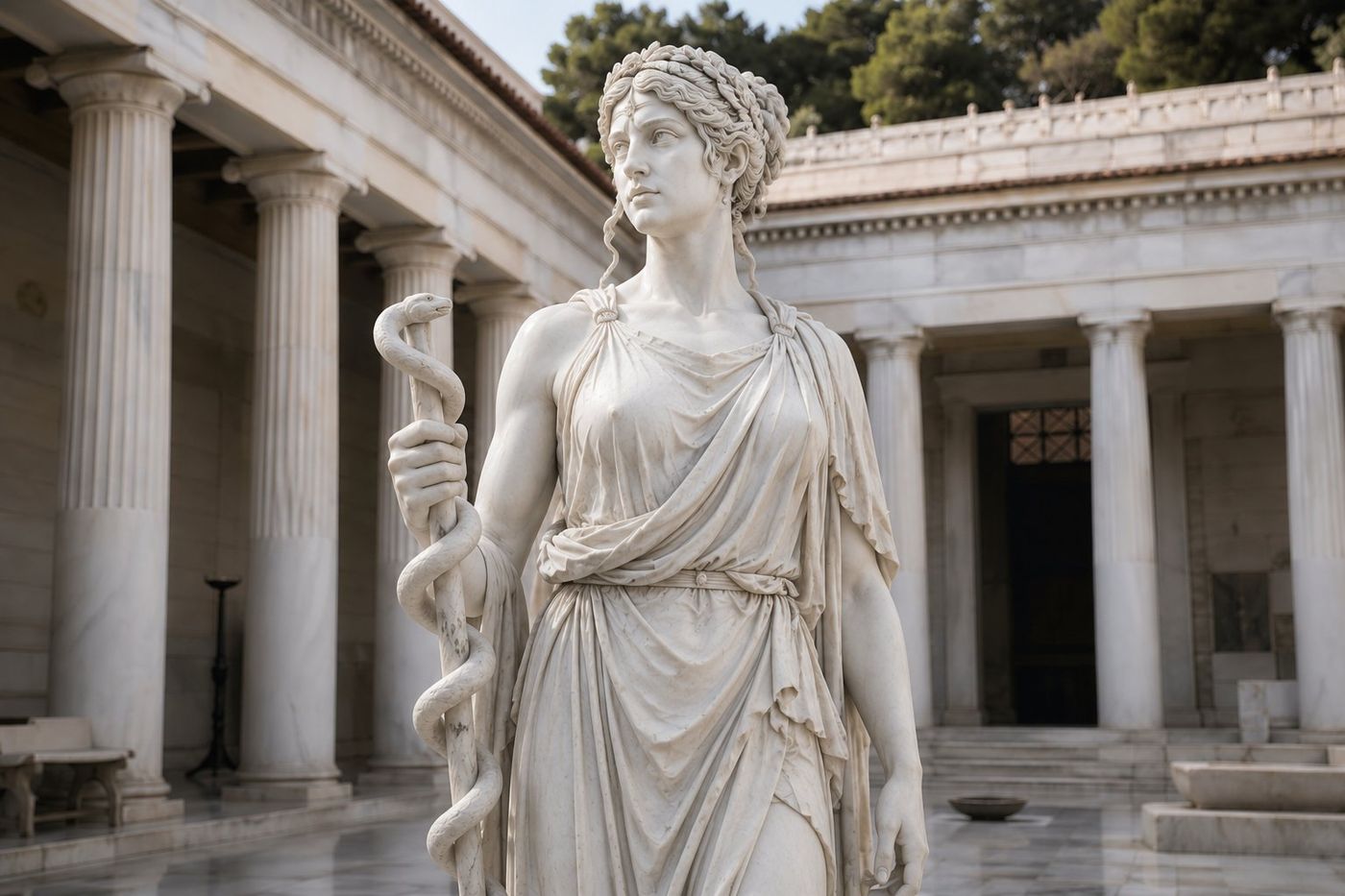 Hygieia at the sanctuary