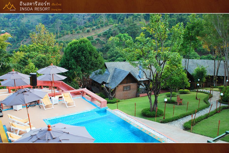 The pool and gardens